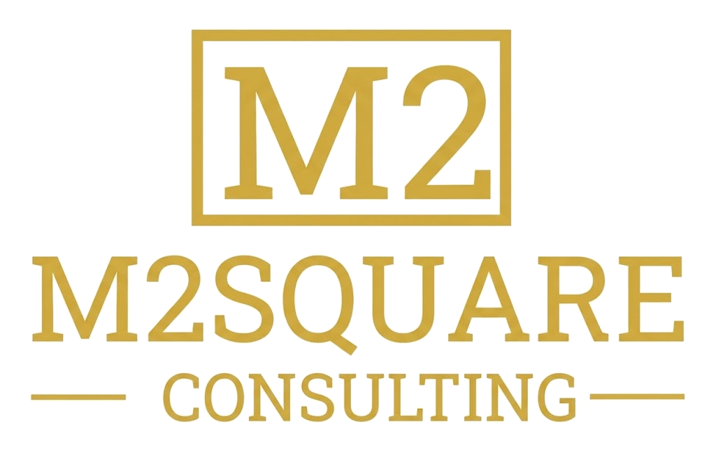 m2square consulting logo bronze
